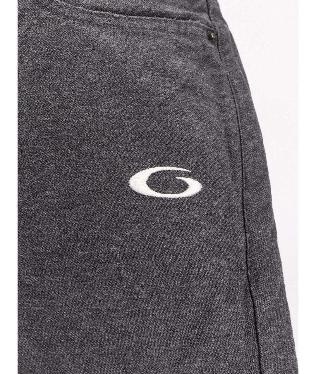 BALENCIAGA Антрацитовые хлопковые повседневные брюки, фото 3