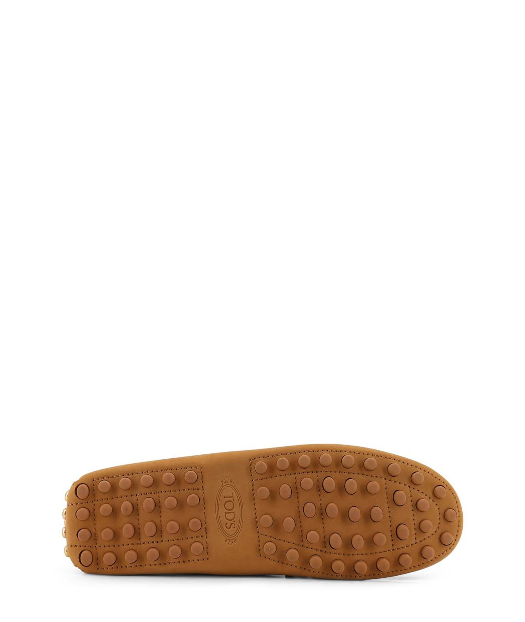 TOD'S Коричневые замшевые лоферы, фото 4