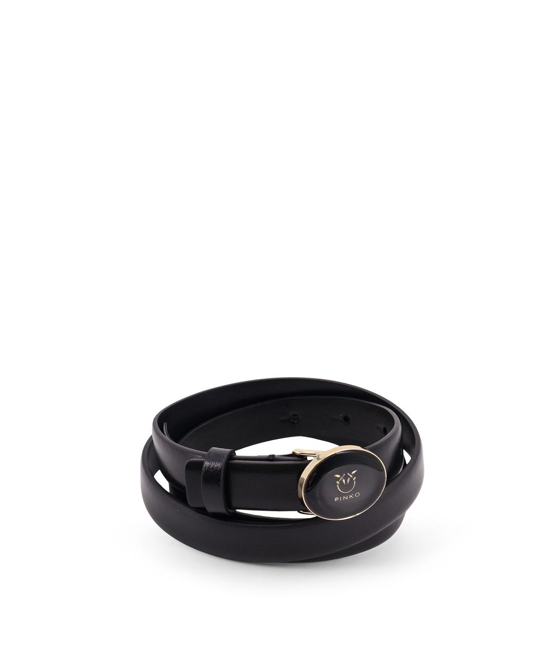 PINKO Черный кожаный ремень, фото 3