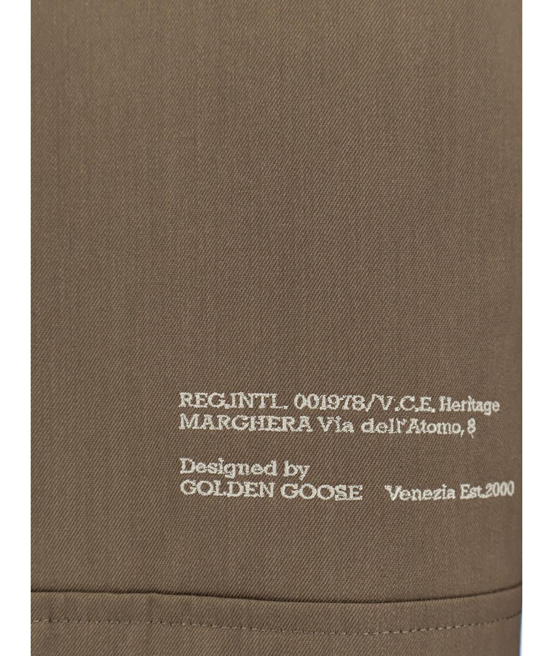 GOLDEN GOOSE DELUXE BRAND Коричневая шерстяная куртка, фото 3