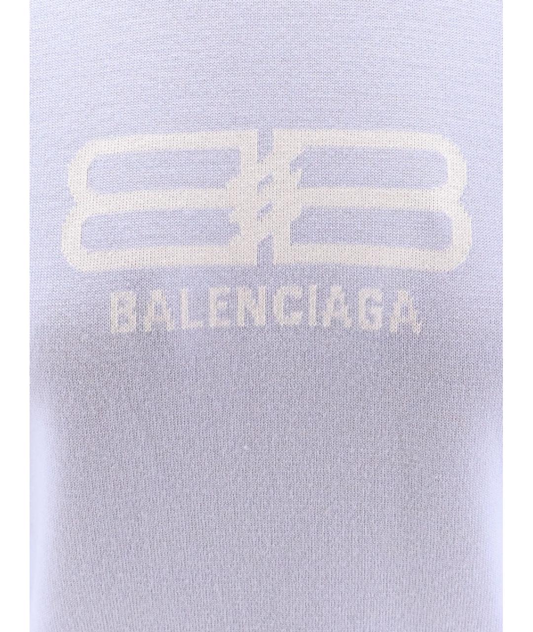 BALENCIAGA Белый шерстяной джемпер / свитер, фото 3