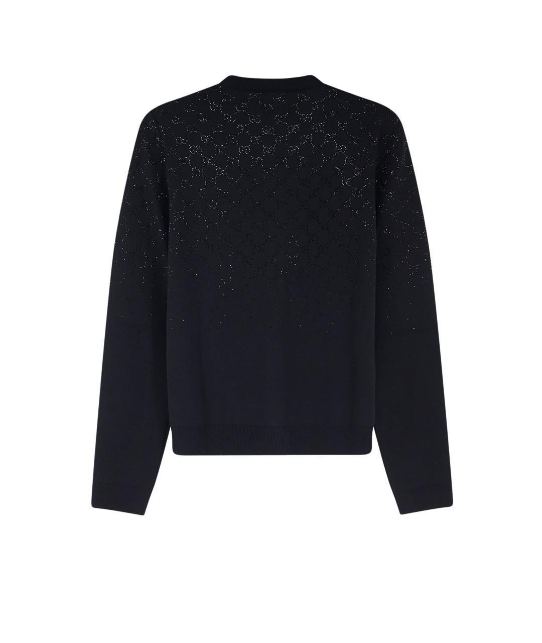 GUCCI Черный шерстяной кардиган, фото 2