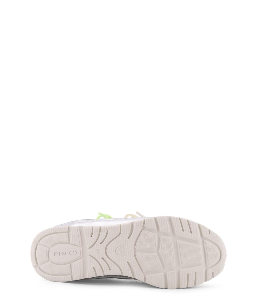 PINKO Серебряные текстильные кроссовки, фото 4