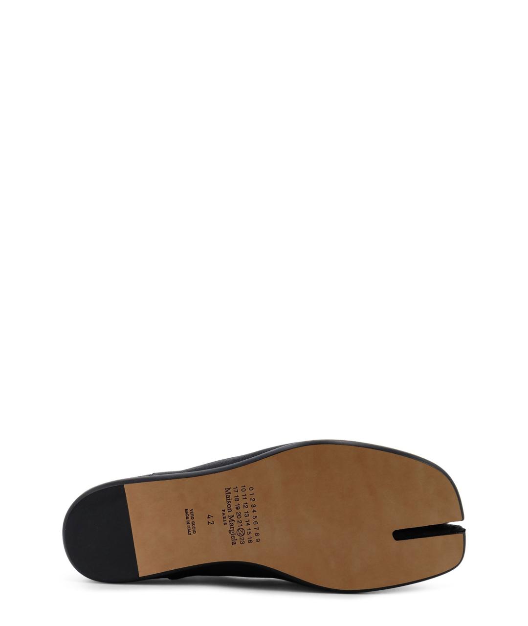 MAISON MARGIELA Черные кожаные лоферы, фото 4