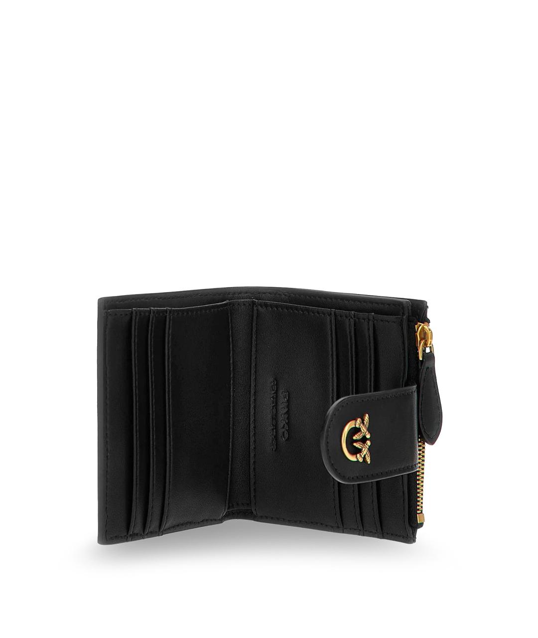 PINKO Черный кожаный кошелек, фото 3