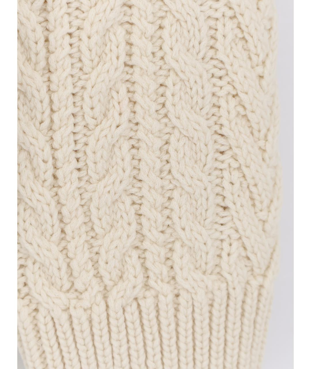 LORO PIANA Бежевый джемпер / свитер, фото 3