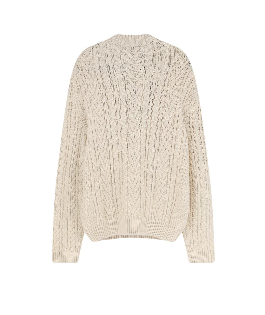 LORO PIANA Бежевый джемпер / свитер, фото 2