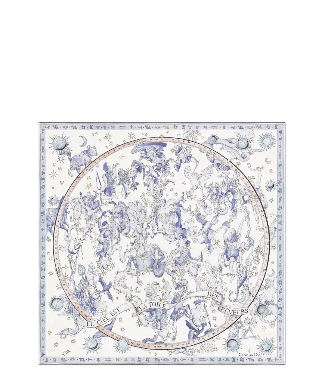 CHRISTIAN DIOR Мульти шелковый платок, фото 1