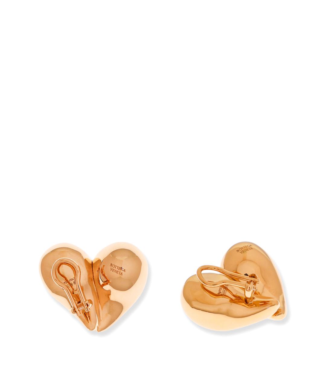 BOTTEGA VENETA Золотые серебряные серьги, фото 2