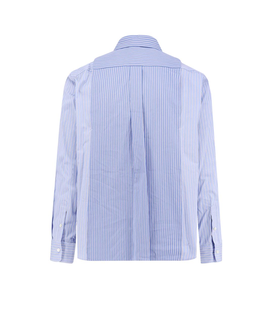 SACAI Голубая хлопковая кэжуал рубашка, фото 2