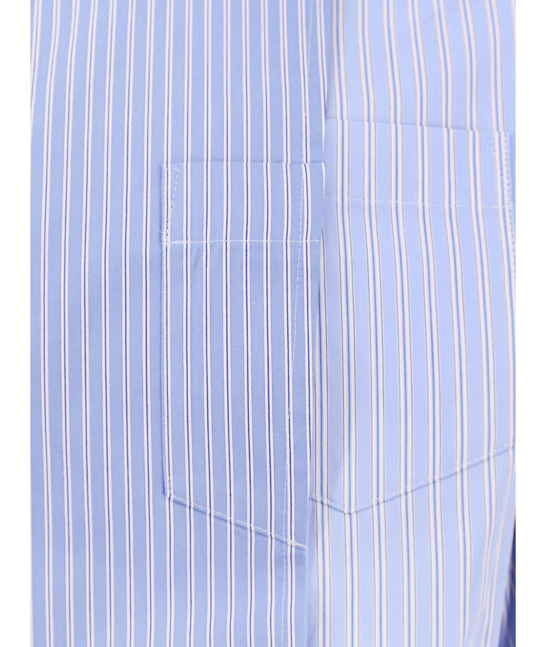SACAI Голубая хлопковая кэжуал рубашка, фото 3