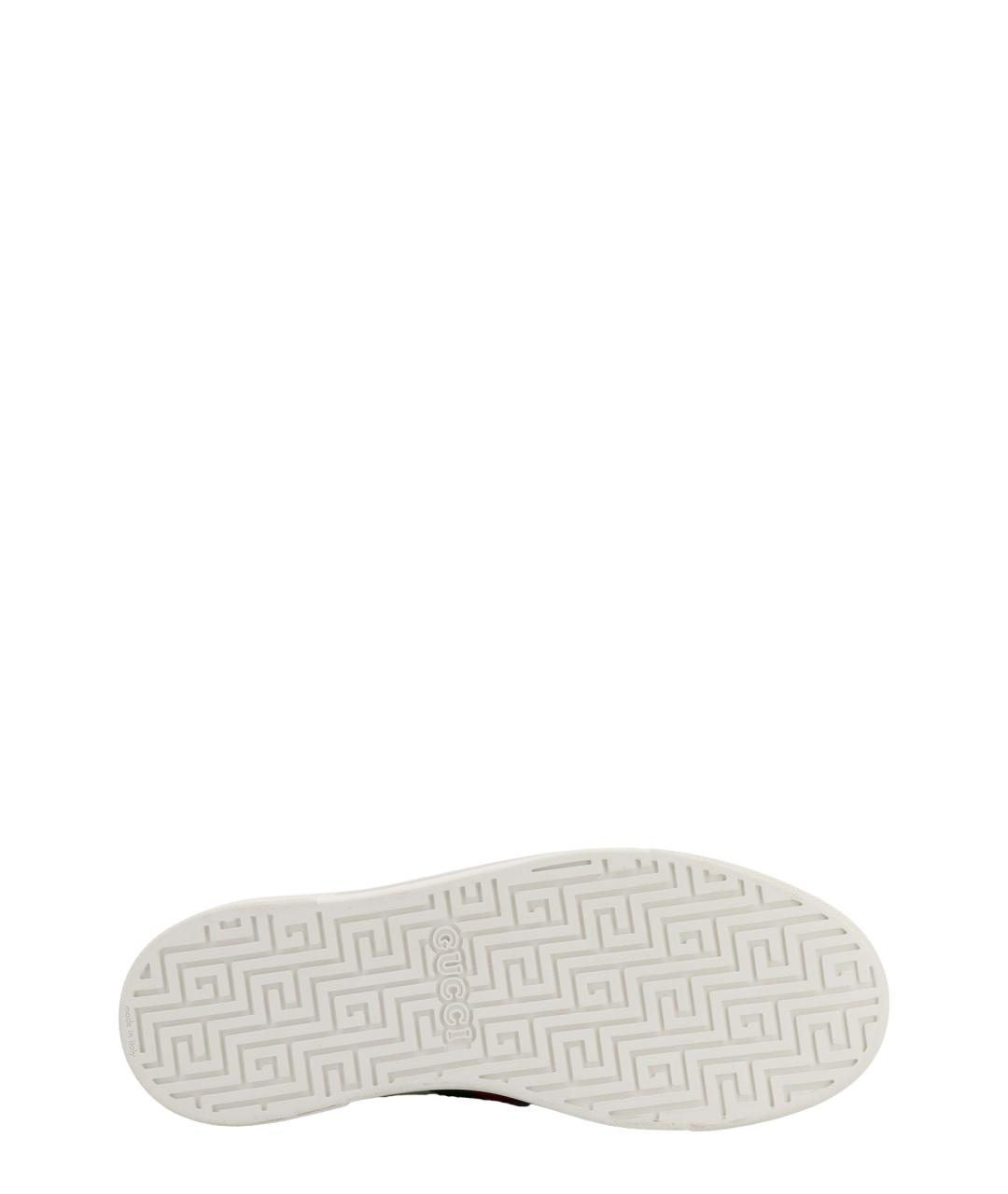 GUCCI Белые кожаные кеды, фото 3