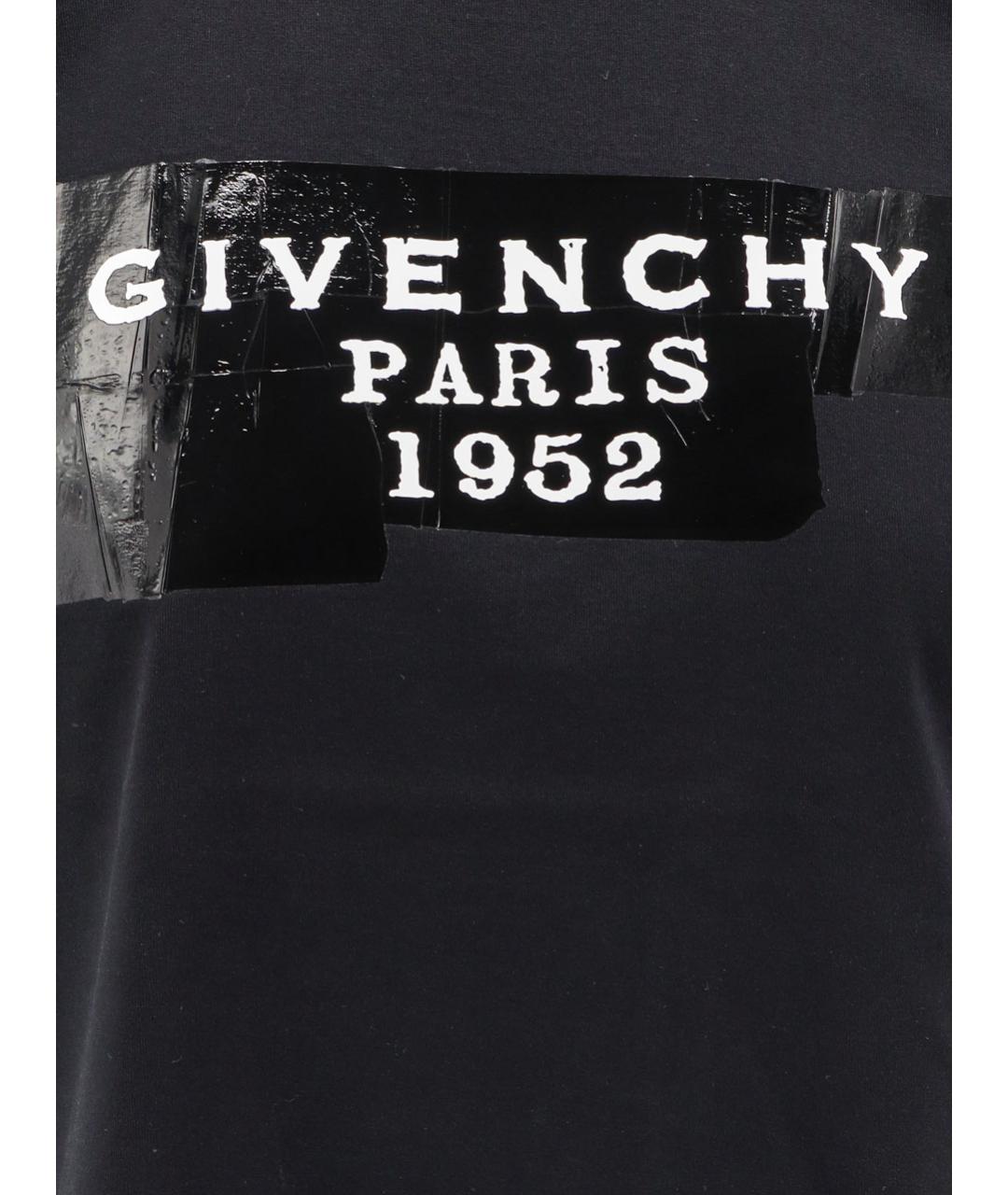 GIVENCHY Черная хлопковая футболка, фото 3