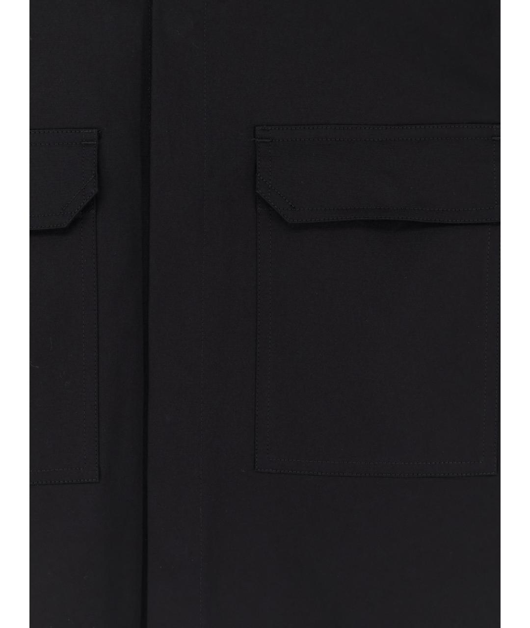 RICK OWENS Черная хлопковая кэжуал рубашка, фото 3