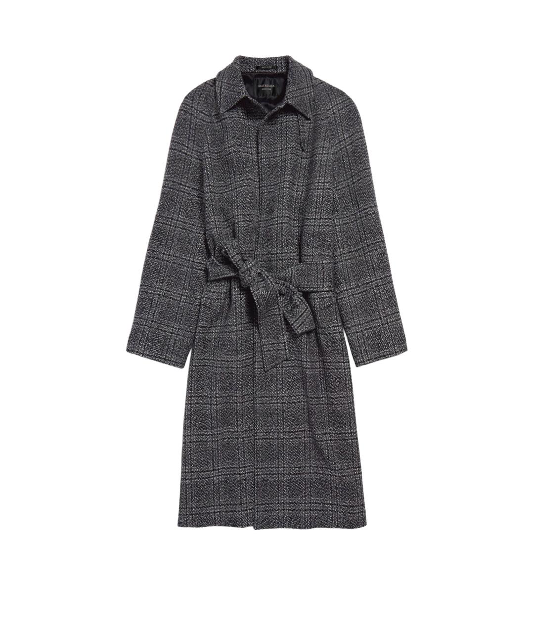 BALENCIAGA Мульти шерстяное пальто, фото 1