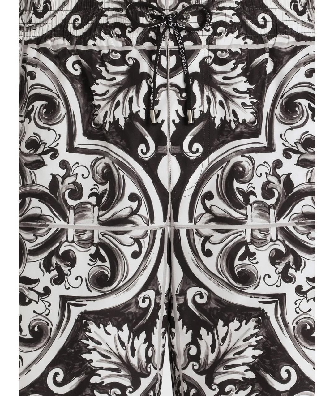 DOLCE&GABBANA Мульти полиэстеровые шорты, фото 3