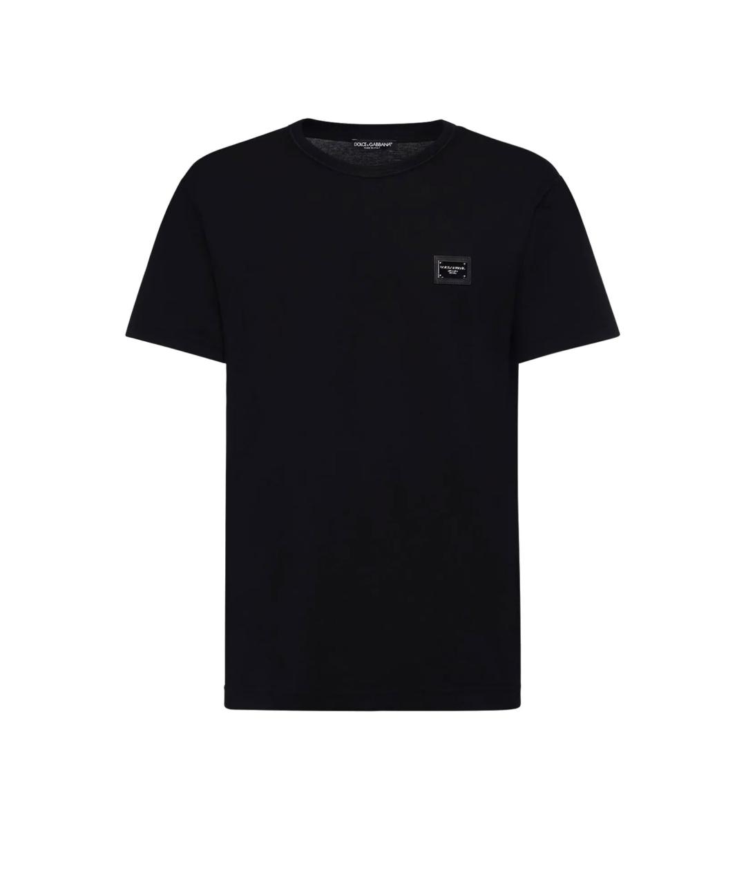 DOLCE&GABBANA Черная хлопковая футболка, фото 1