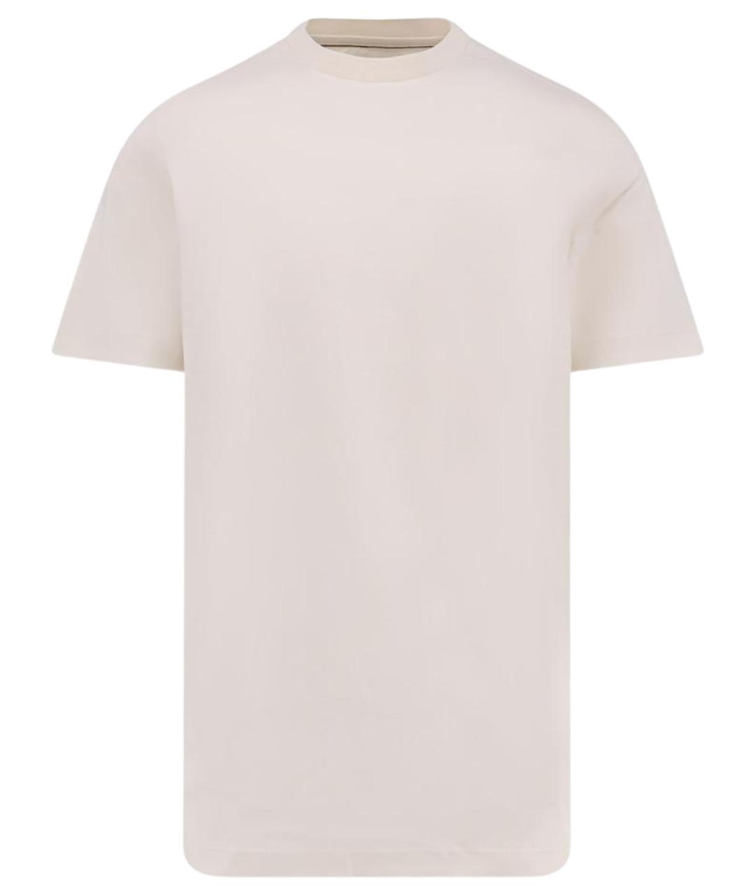 HUGO BOSS Бежевая хлопковая футболка, фото 1