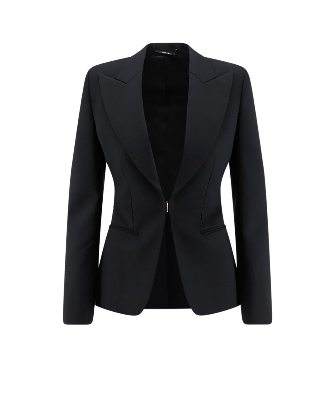 GUCCI Черный шерстяной жакет/пиджак, фото 1