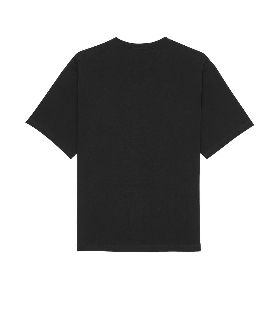 SAINT LAURENT Черная хлопковая футболка, фото 2