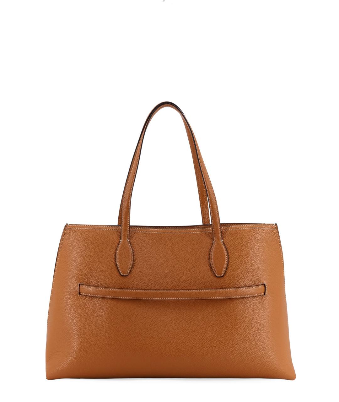 TOTEME Коричневая кожаная сумка тоут, фото 2