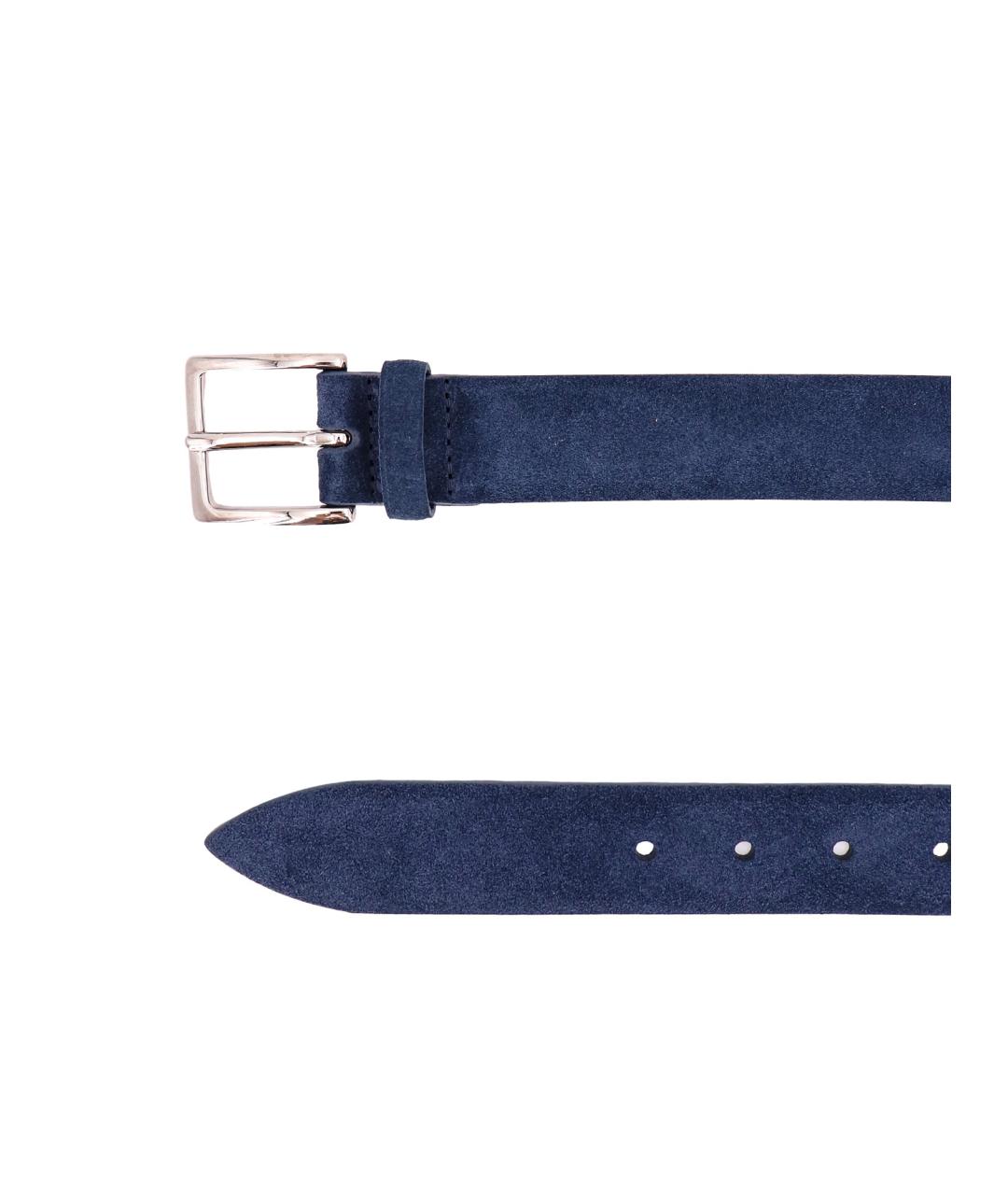 ORCIANI Синий замшевый ремень, фото 2