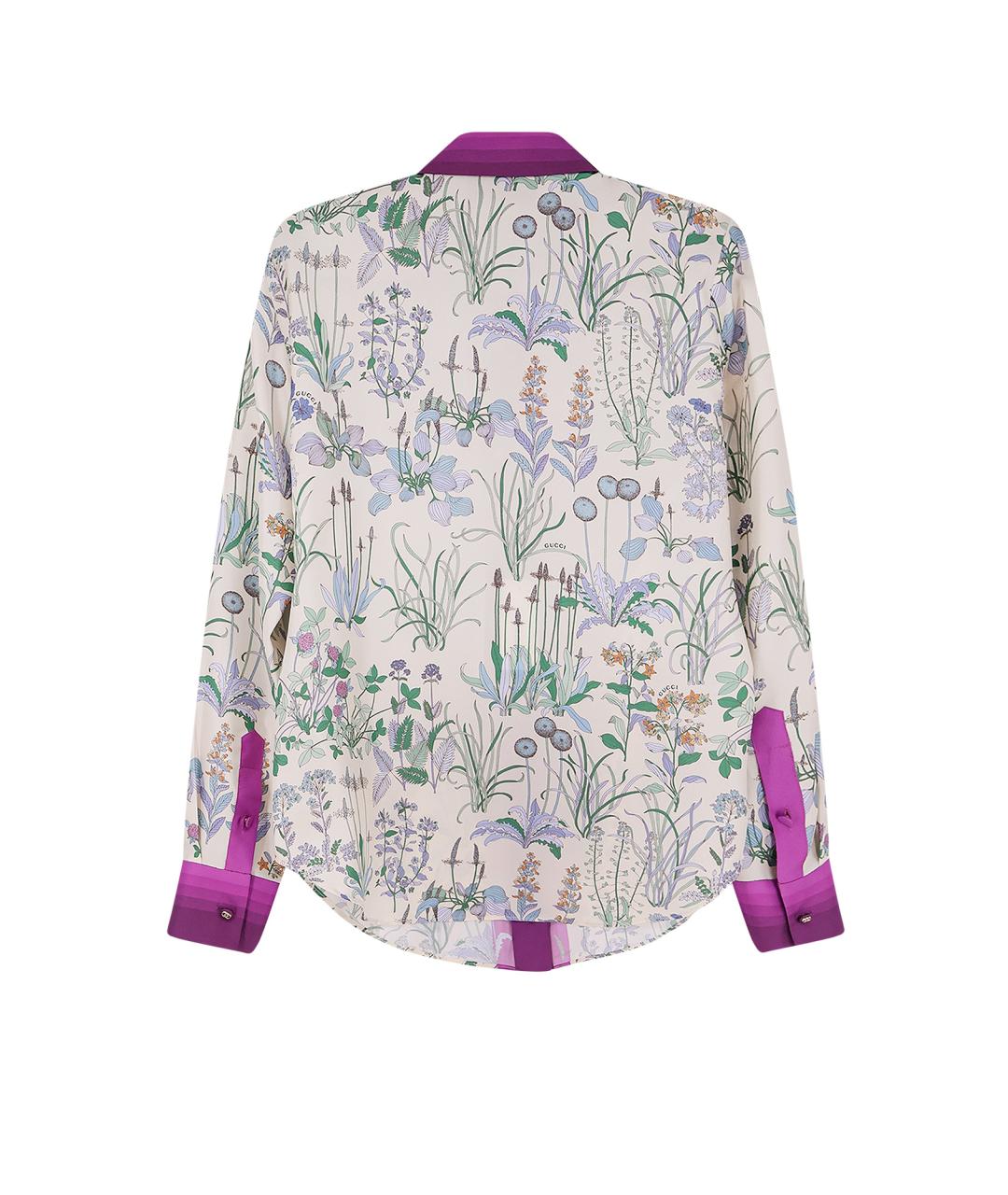 GUCCI Мульти шелковая рубашка, фото 2