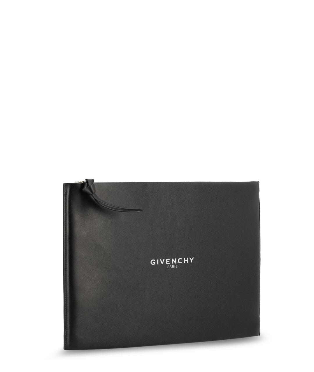 GIVENCHY Черная кожаная папка для документов, фото 3