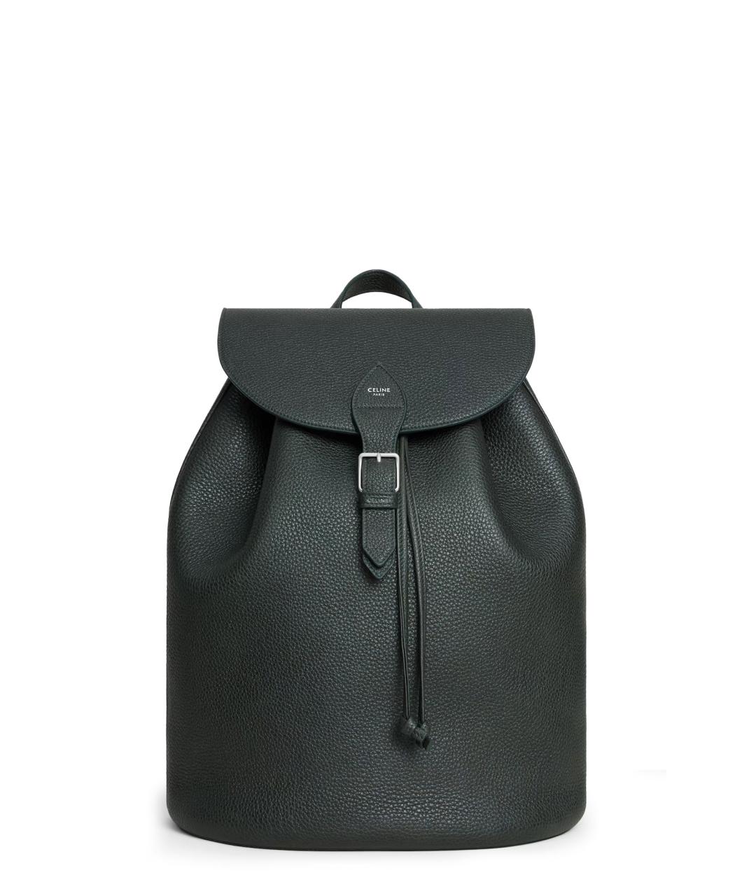 CELINE Зеленый кожаный рюкзак, фото 1