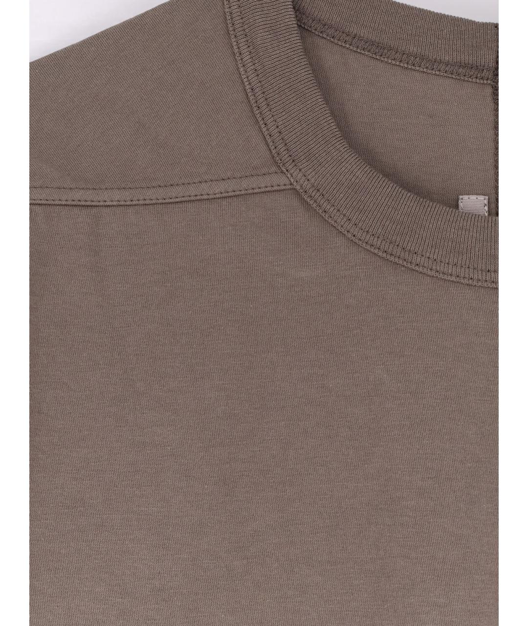 RICK OWENS Хлопковая футболка, фото 3