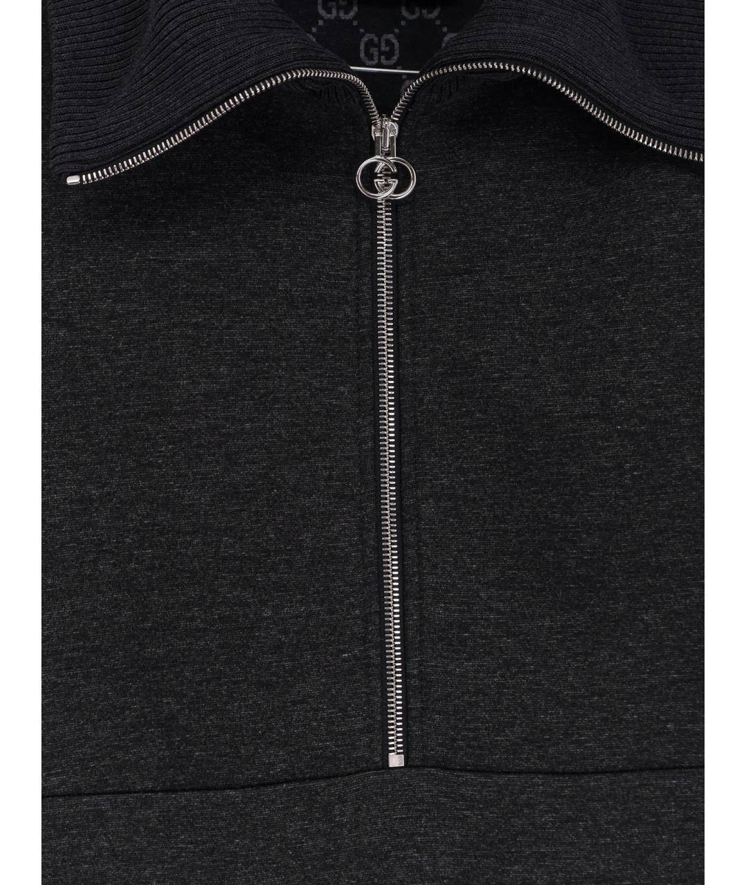 GUCCI Серое вискозное повседневное платье, фото 3