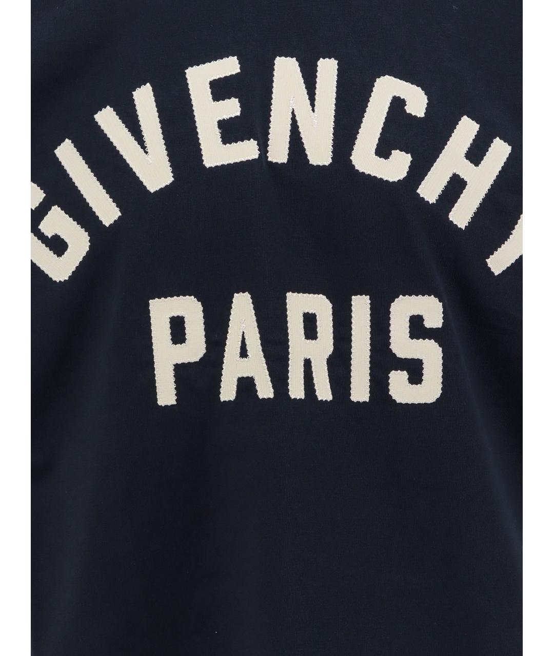 GIVENCHY Синяя хлопковая футболка, фото 3