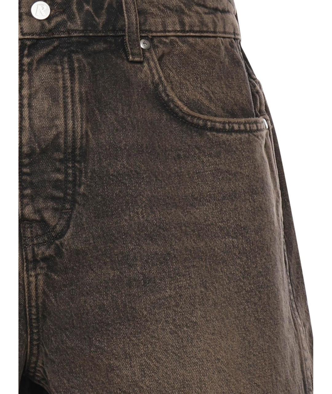 REPRESENT Коричневые хлопковые шорты, фото 3