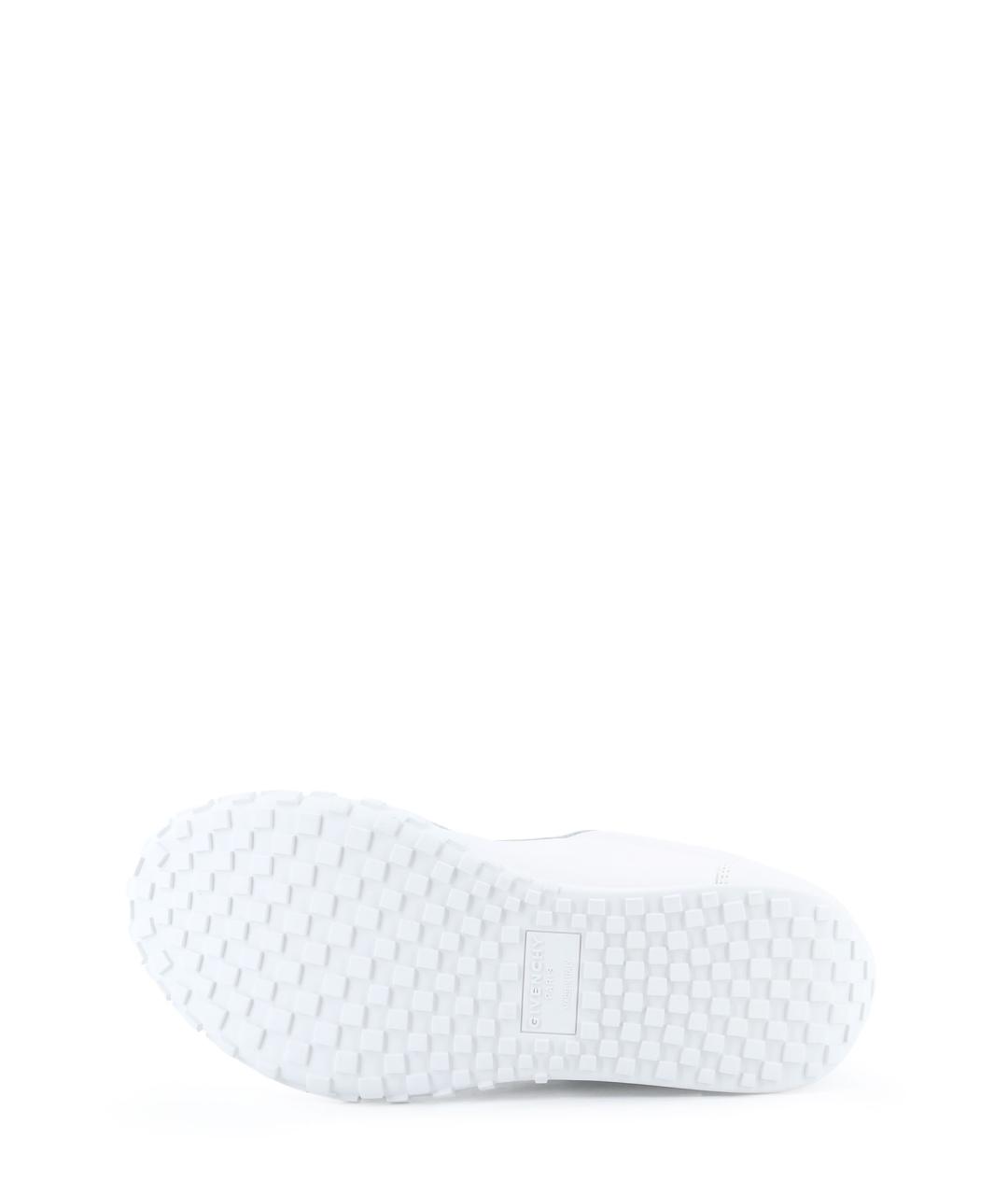 GIVENCHY Белые кожаные низкие кроссовки / кеды, фото 4