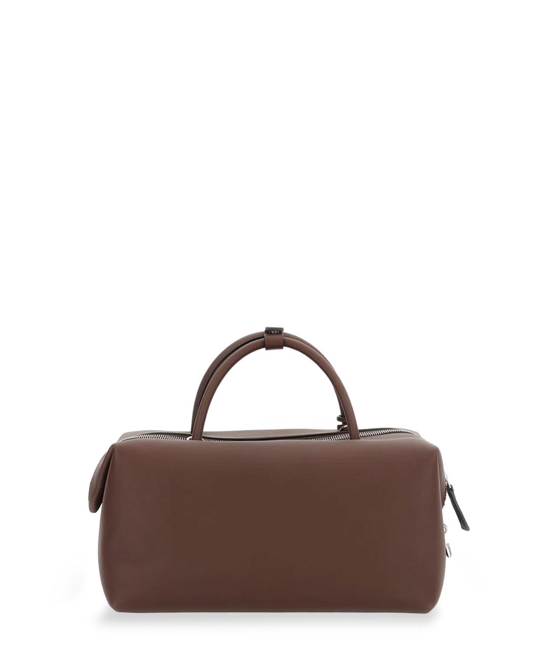 MAX MARA Коричневая кожаная сумка тоут, фото 2