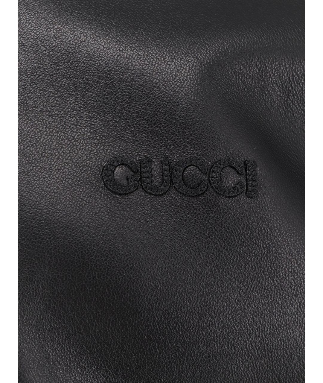 GUCCI Черная кожаная куртка, фото 3