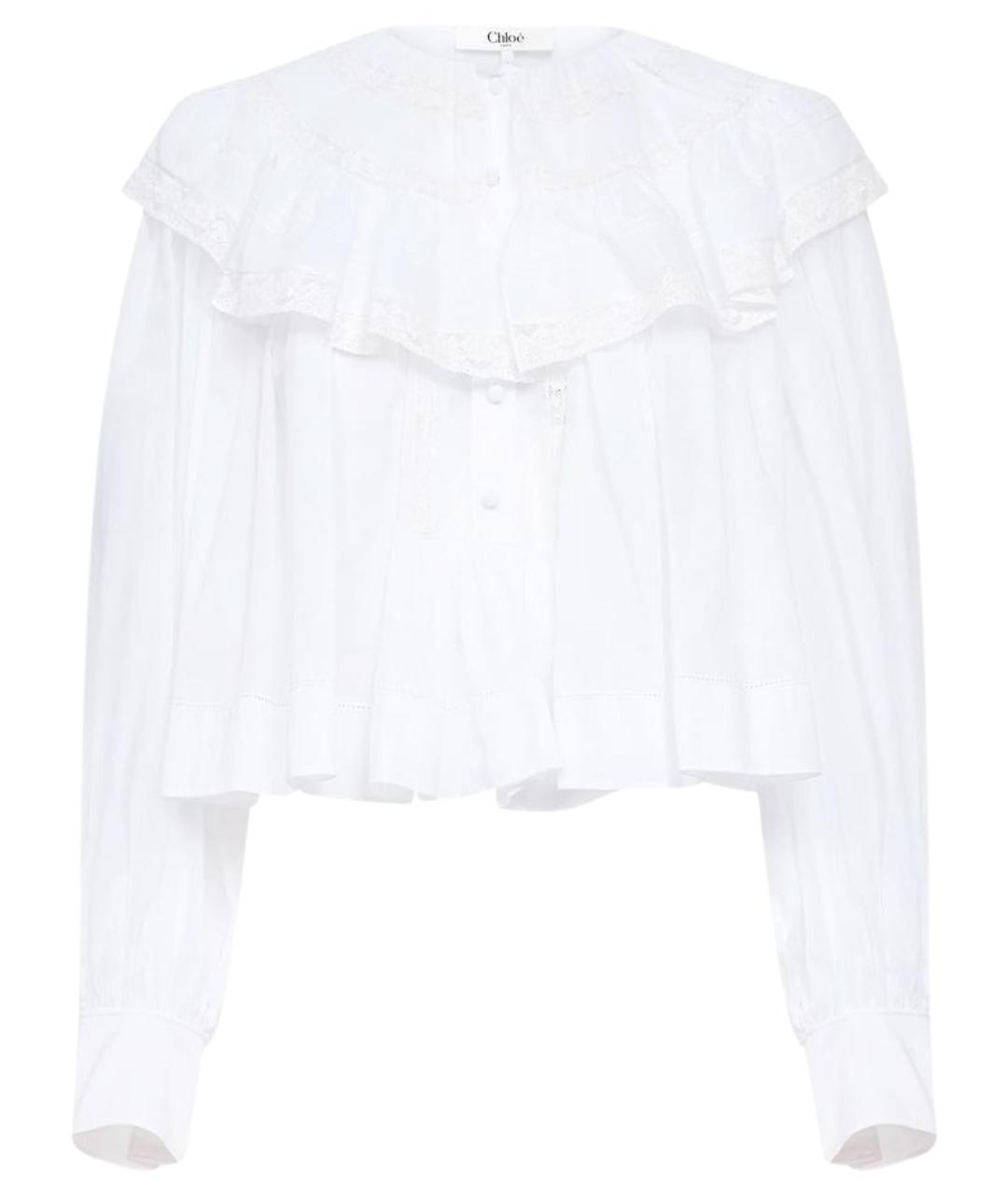 CHLOE Белая хлопковая рубашка, фото 1