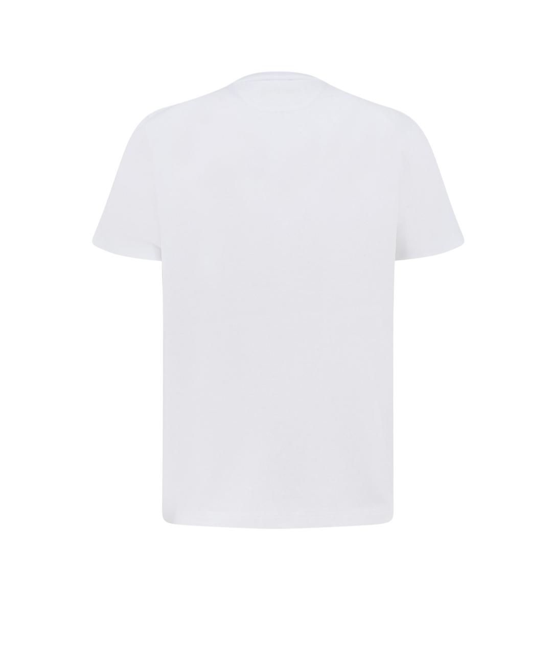 SAINT LAURENT Белая хлопковая футболка, фото 2