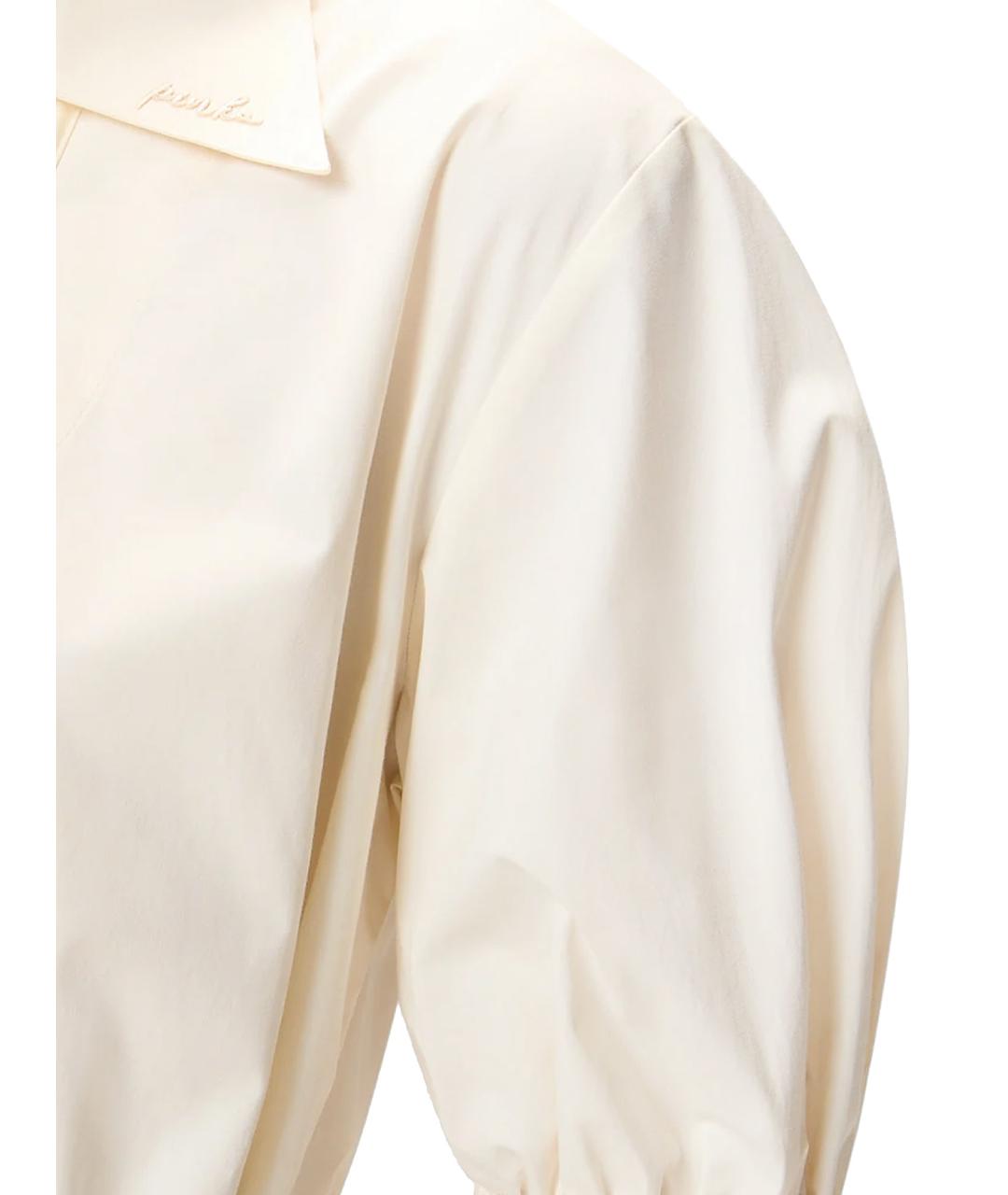 PINKO Бежевое хлопковое повседневное платье, фото 3