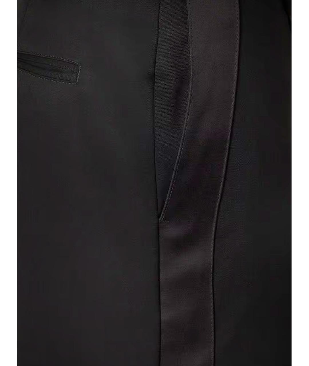 GOLDEN GOOSE DELUXE BRAND Черные шерстяные классические брюки, фото 3