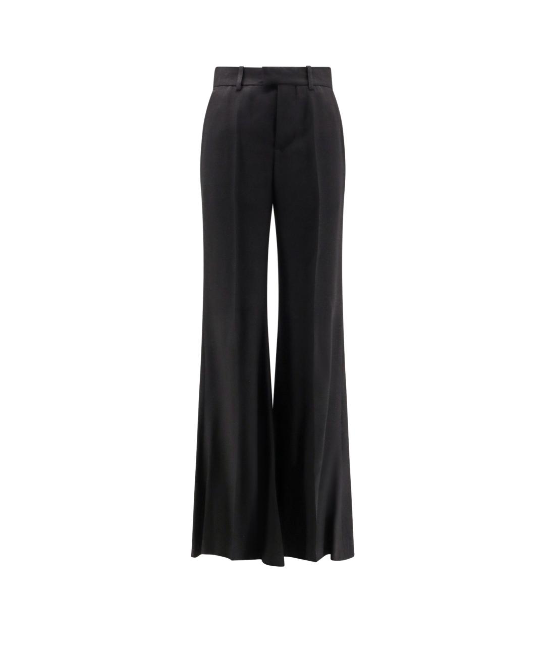 BALENCIAGA Черные вискозные брюки широкие, фото 1