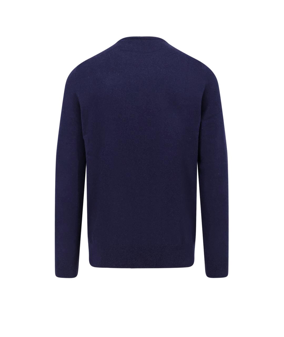 POLO RALPH LAUREN Темно-синий шерстяной джемпер / свитер, фото 2