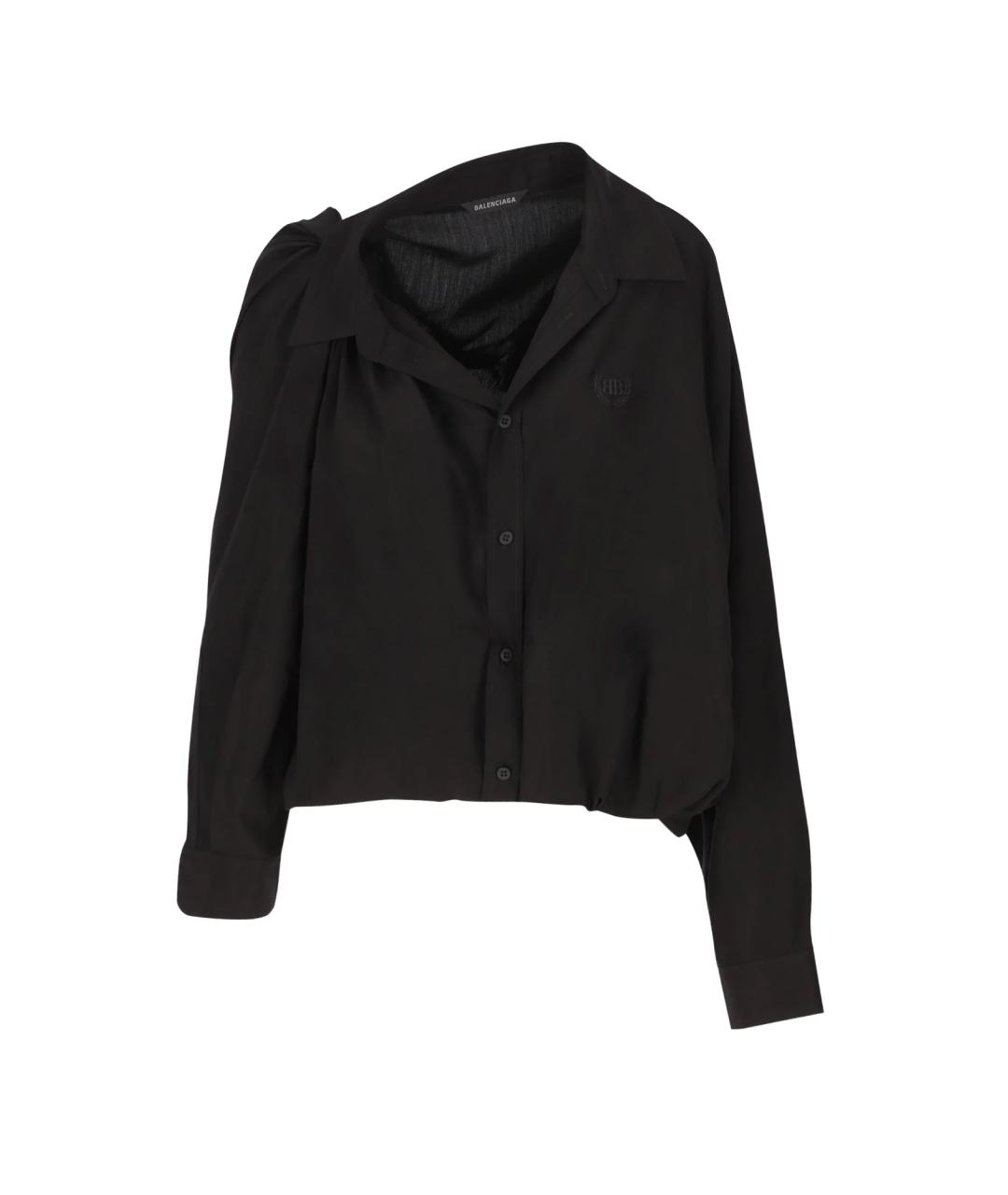 BALENCIAGA Черная рубашка, фото 1