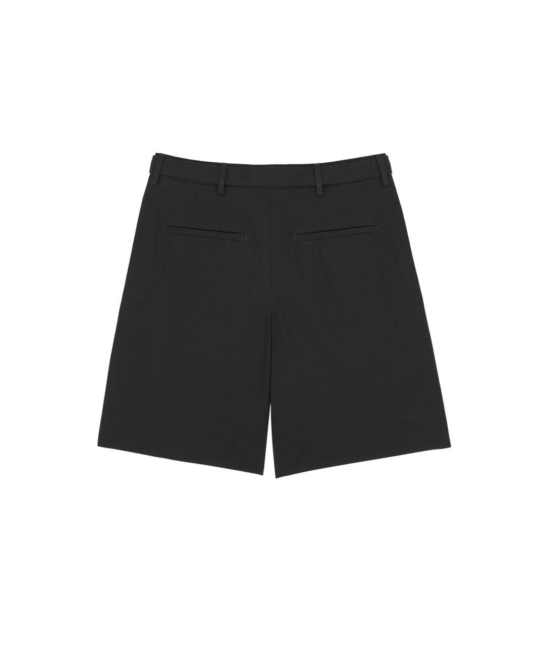 SAINT LAURENT Черные хлопковые шорты, фото 2