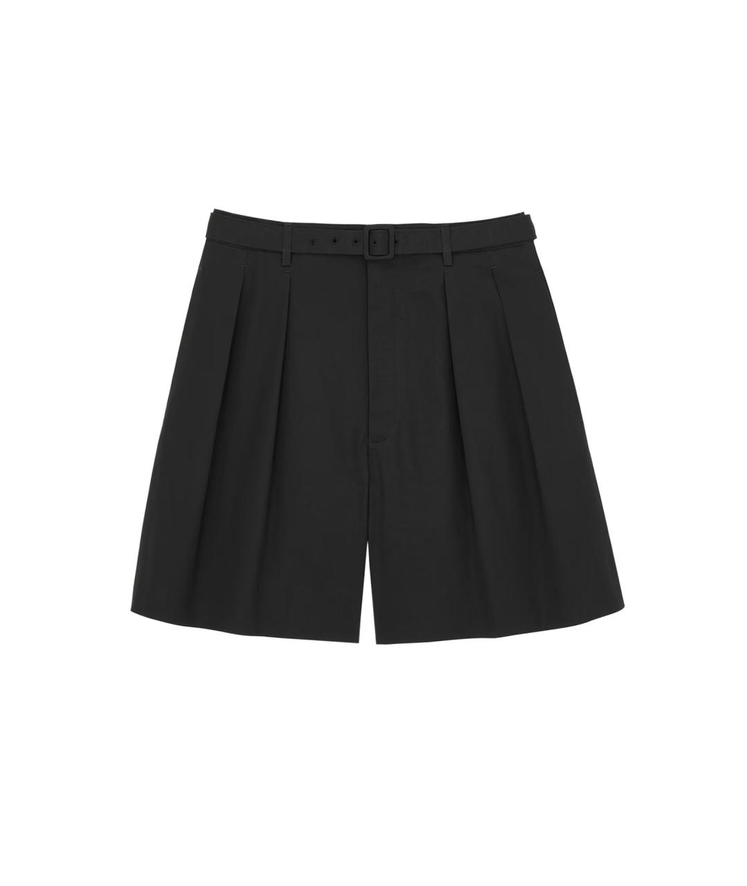SAINT LAURENT Черные хлопковые шорты, фото 1