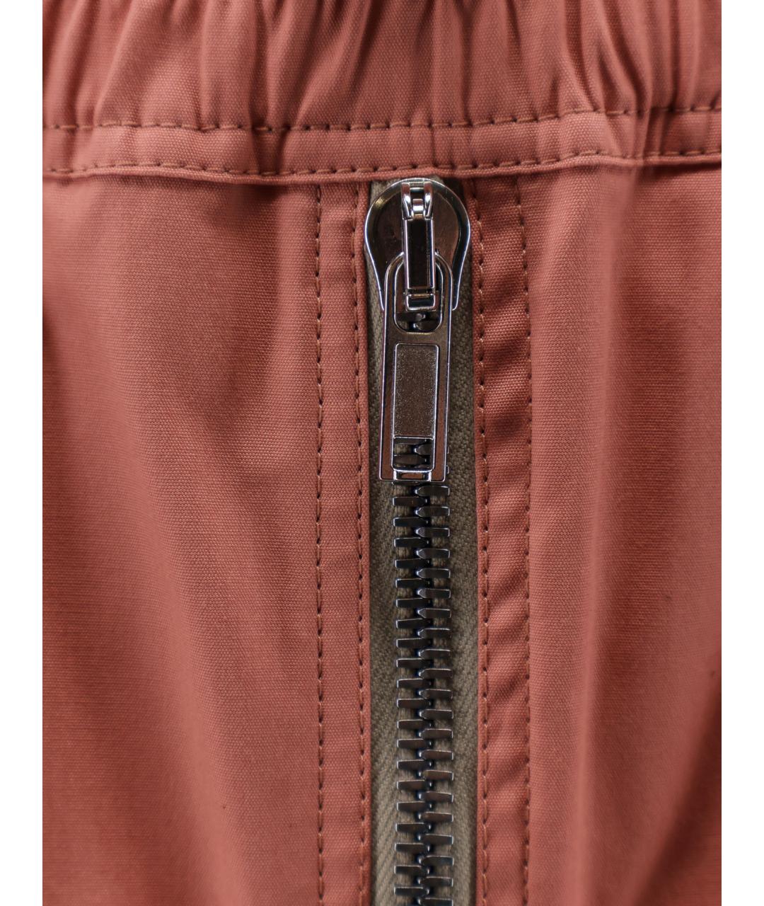 RICK OWENS Коралловые хлопковые шорты, фото 3