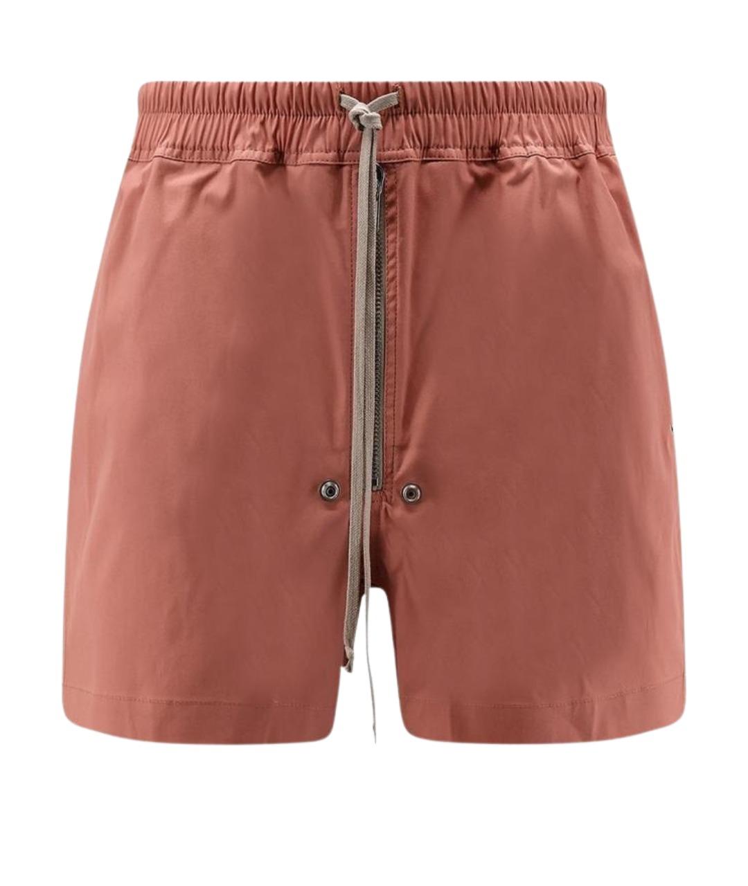 RICK OWENS Коралловые хлопковые шорты, фото 1