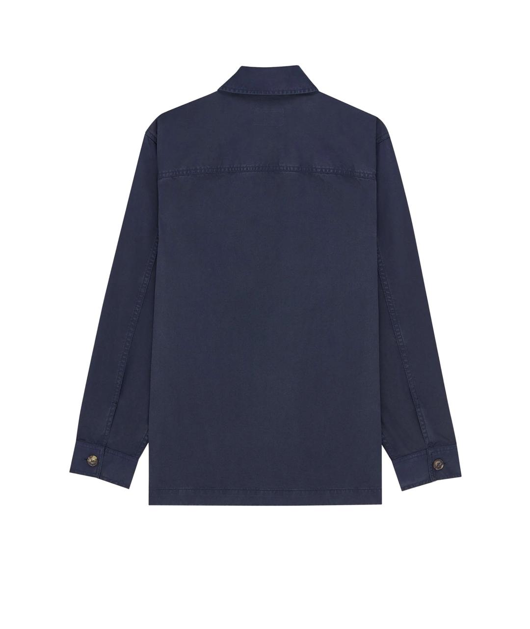 SAINT LAURENT Темно-синяя хлопковая куртка, фото 2