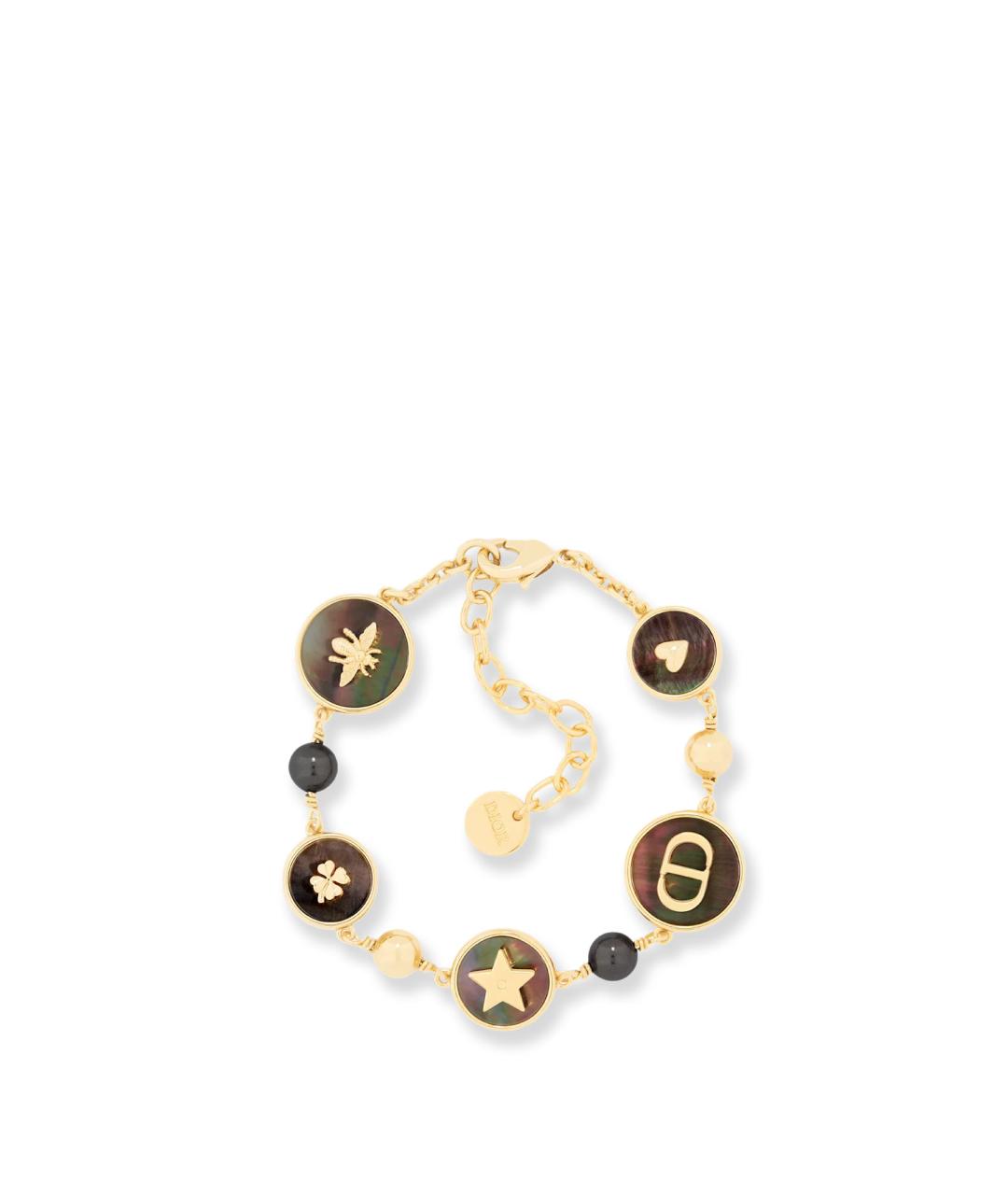 CHRISTIAN DIOR Золотой металлический браслет, фото 1