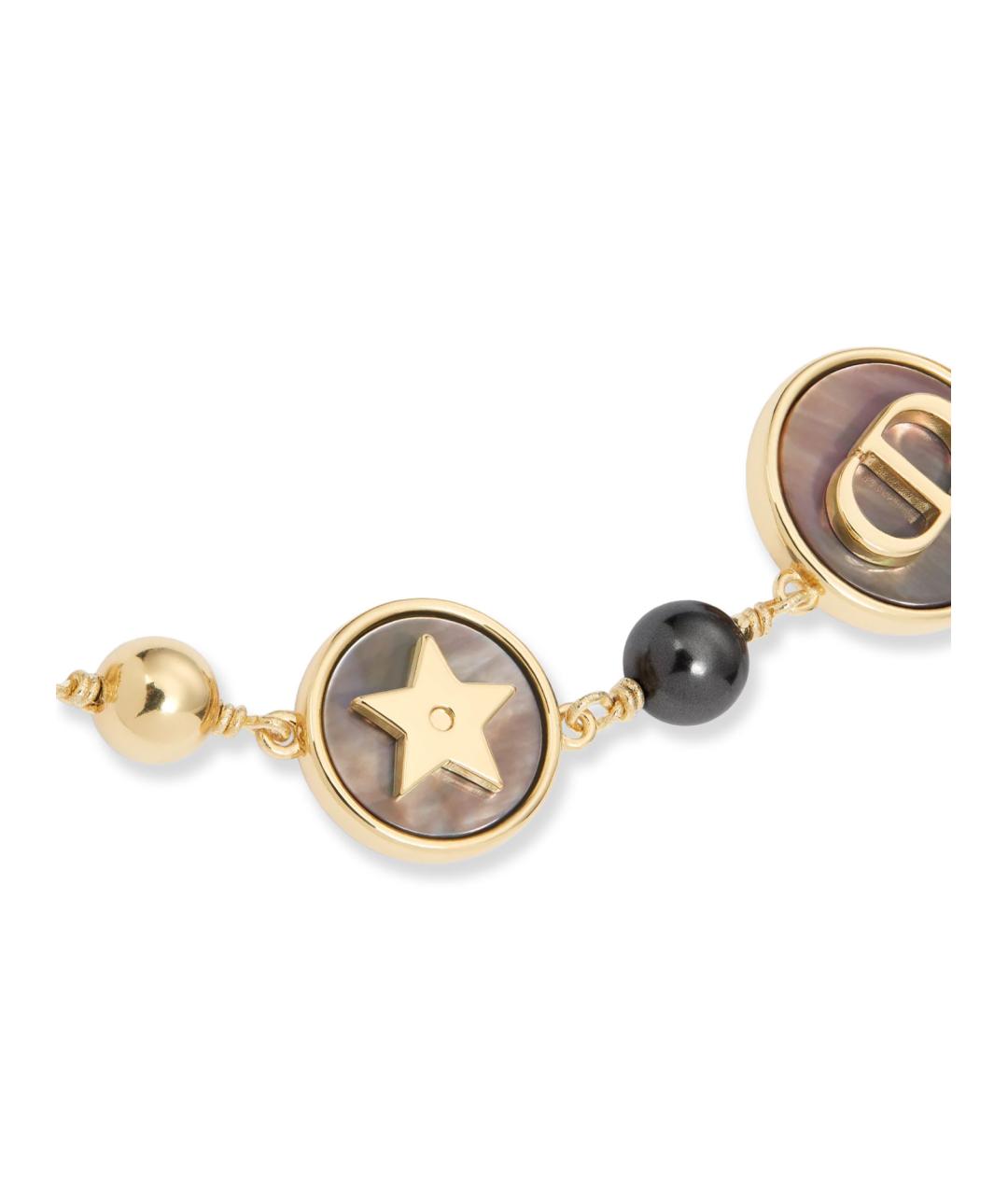 CHRISTIAN DIOR Золотой металлический браслет, фото 2